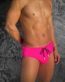 Modern Classic Swim Brief - Hot Pink