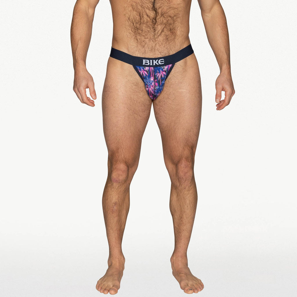 BIKE Stretch Cotton Jock Brief -  Palm PArty