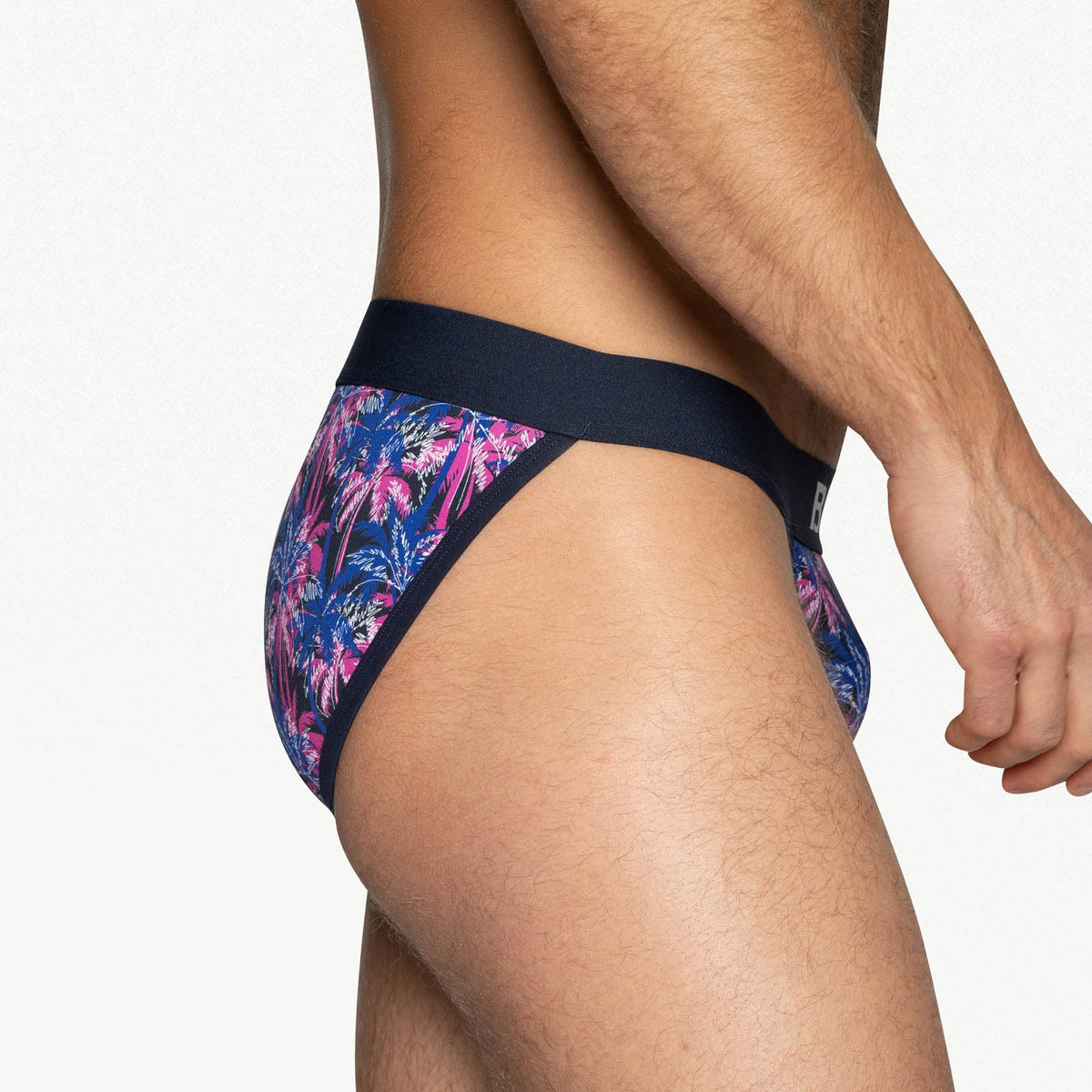 BIKE Stretch Cotton Jock Brief - Palm Party