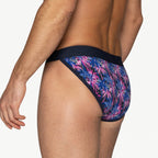 BIKE Stretch Cotton Jock Brief - Palm Party