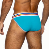 Stretch Cotton Jock Brief - Teal
