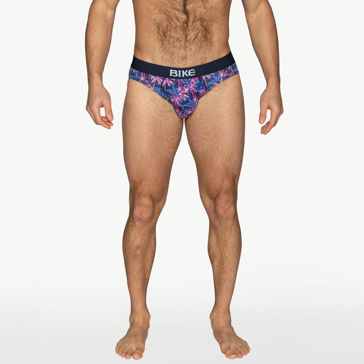 BIKE Stretch Cotton Brief - Palm Party