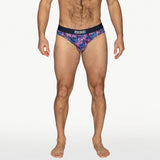 BIKE Stretch Cotton Brief - Palm Party
