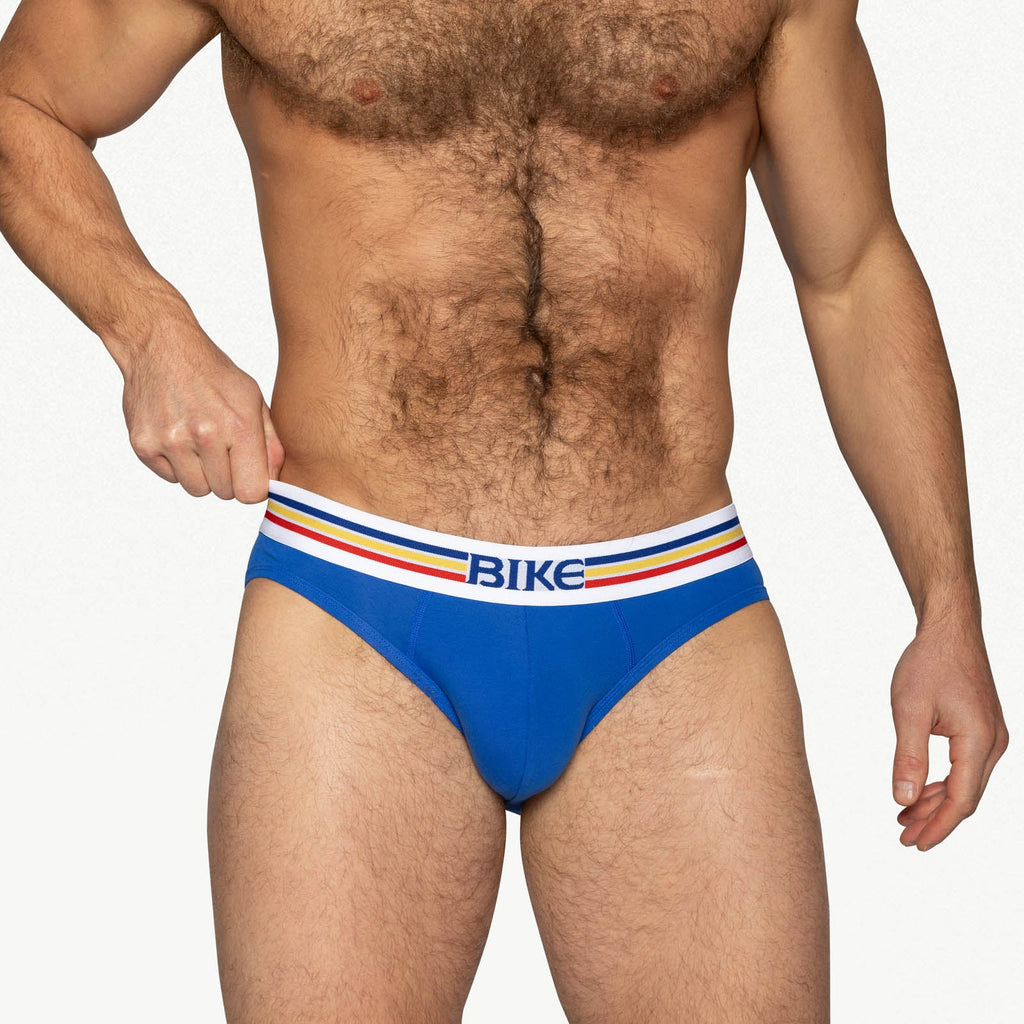 BIKE Stretch Cotton Jock Brief -  Royal
