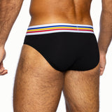 Stretch Cotton Brief - Black