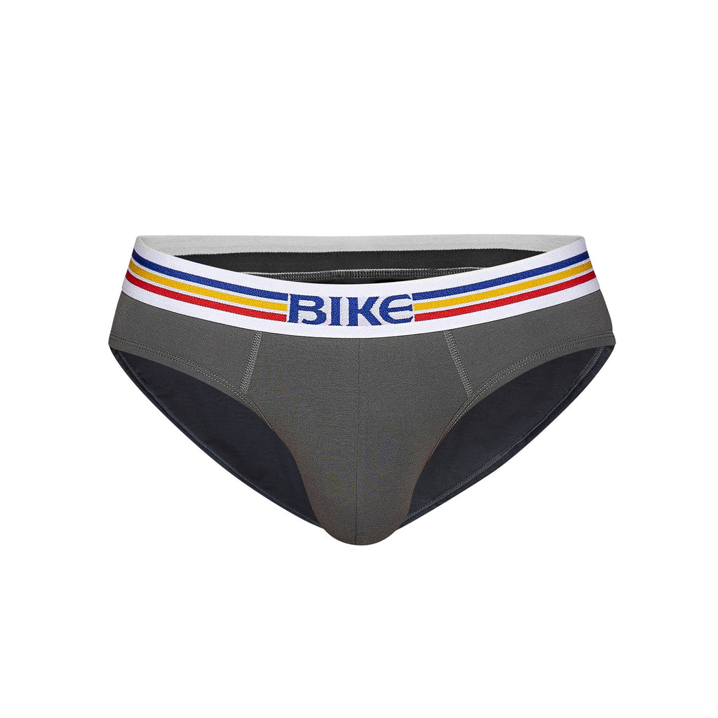 Stretch Cotton Brief in Charcoal