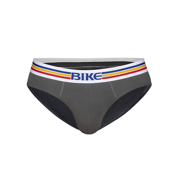 Stretch Cotton Brief in Charcoal