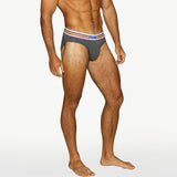 BIKE Stretch Cotton Brief - Charcoal