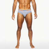 Stretch Cotton Brief - Gray