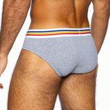 Stretch Cotton Brief - Gray