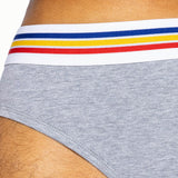 Stretch Cotton Brief - Gray