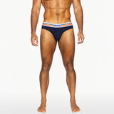 Stretch Cotton Brief - Navy