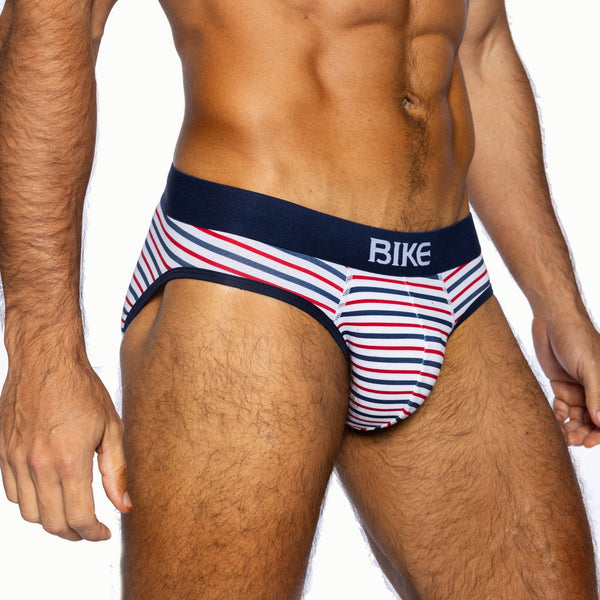 Stretch Cotton Brief - Sailor Stripe