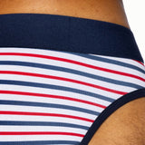 Stretch Cotton Brief - Sailor Stripe
