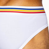 Stretch Cotton Brief - White