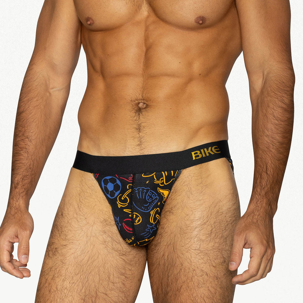 BIKE Active Jock Brief - Sports Print