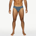 3-Pack Stretch Cotton Bikini Brief - Black/Gray/Navy
