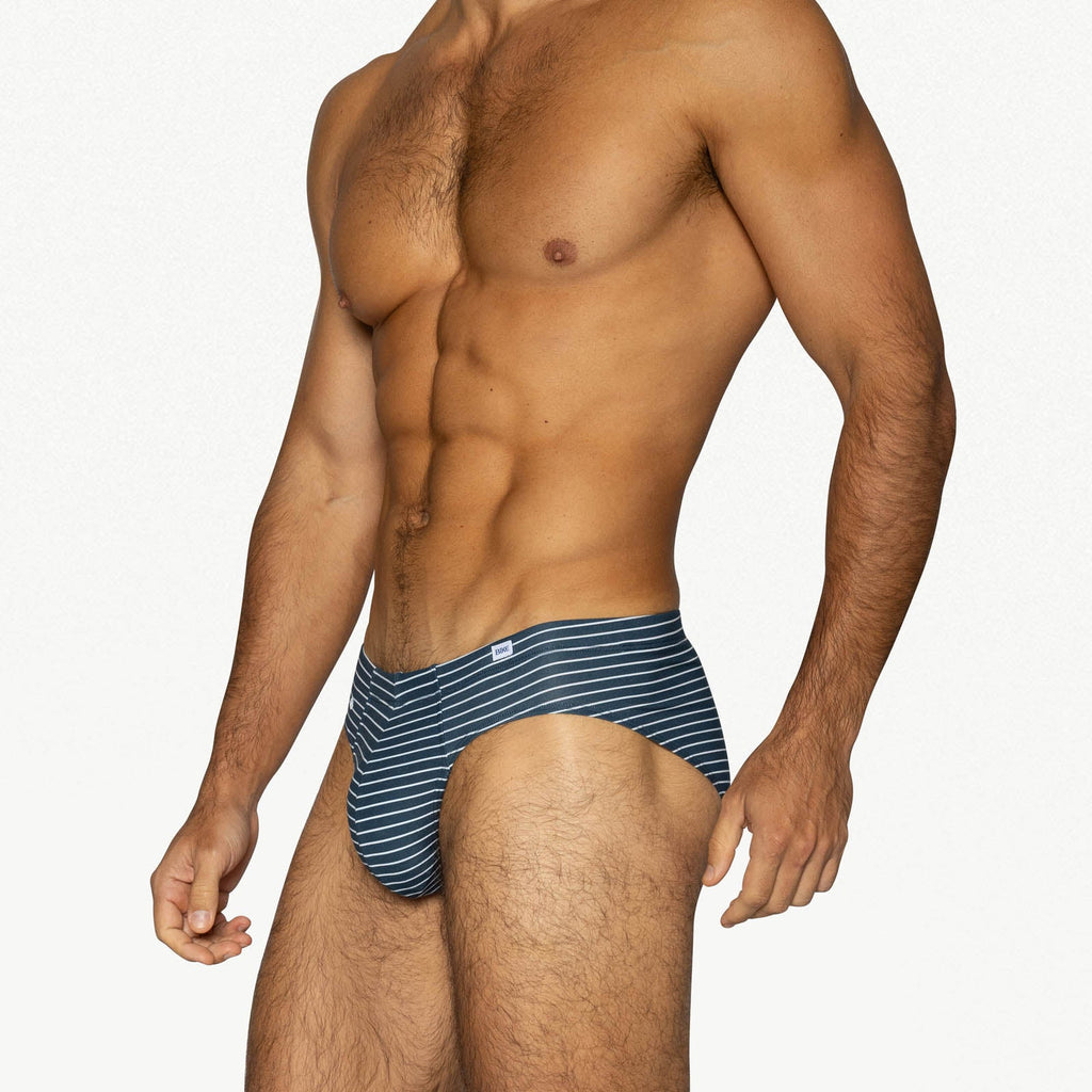 3-Pack Stretch Cotton Bikini Brief - Black/Gray/Navy