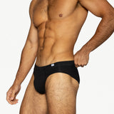 3-Pack Stretch Cotton Bikini Brief - Black/Gray/Navy