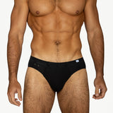 3-Pack Stretch Cotton Bikini Brief - Black/Gray/Navy