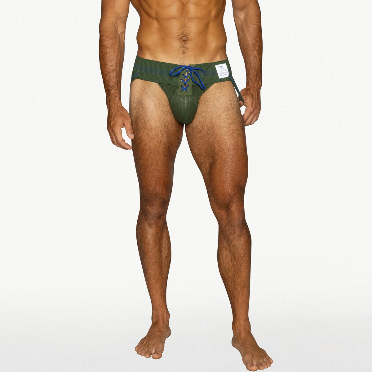 BIKE Vintage Lace-up Jockstrap - Black