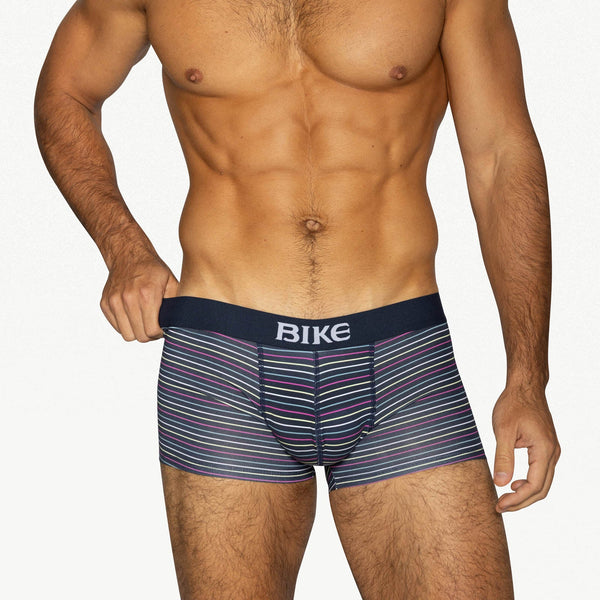 Stretch Cotton Trunk - Navy Micro Stripe