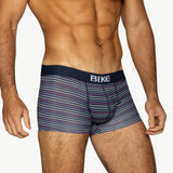 Stretch Cotton Trunk - Navy Micro Stripe