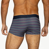 Stretch Cotton Trunk - Navy Micro Stripe