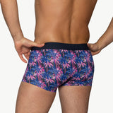 BIKE Stretch Cotton Trunk Underwear - Palm PArty