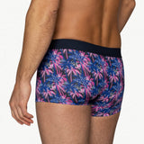 BIKE Stretch Cotton Trunk Underwear - Palm PArty