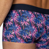 BIKE Stretch Cotton Trunk Underwear - Palm PArty