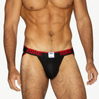 3-Pack Stretch Cotton Jockstrap - Black