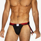 3-Pack Stretch Cotton Jockstrap - Black
