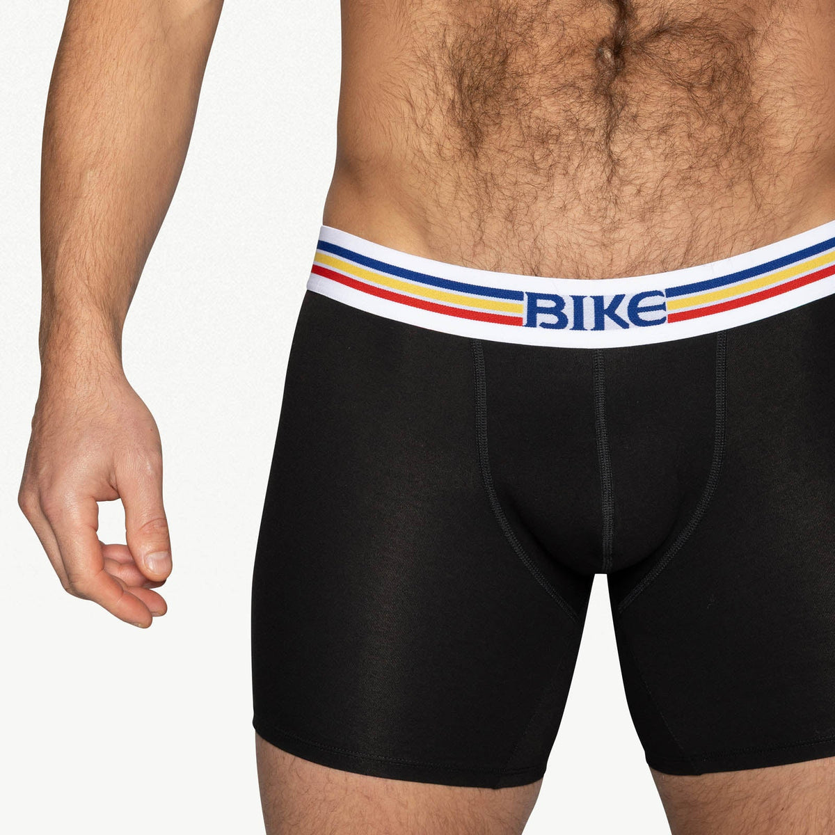 BIKE Stretch Cotton Boxer Brief - Black