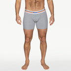 BIKE Stretch Cotton Boxer Brief - Gray