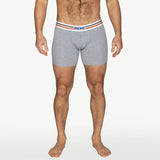 BIKE Stretch Cotton Boxer Brief - Gray