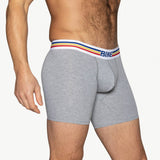 BIKE Stretch Cotton Boxer Brief - Gray