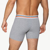 BIKE Stretch Cotton Boxer Brief - Gray