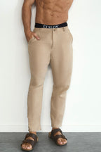 Perfect Beige Linen Pant