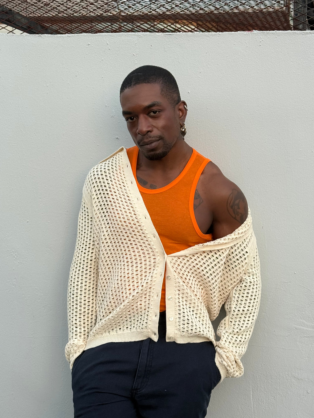 Eckhaus Latta BREEZE BUTTONDOWN Off-White