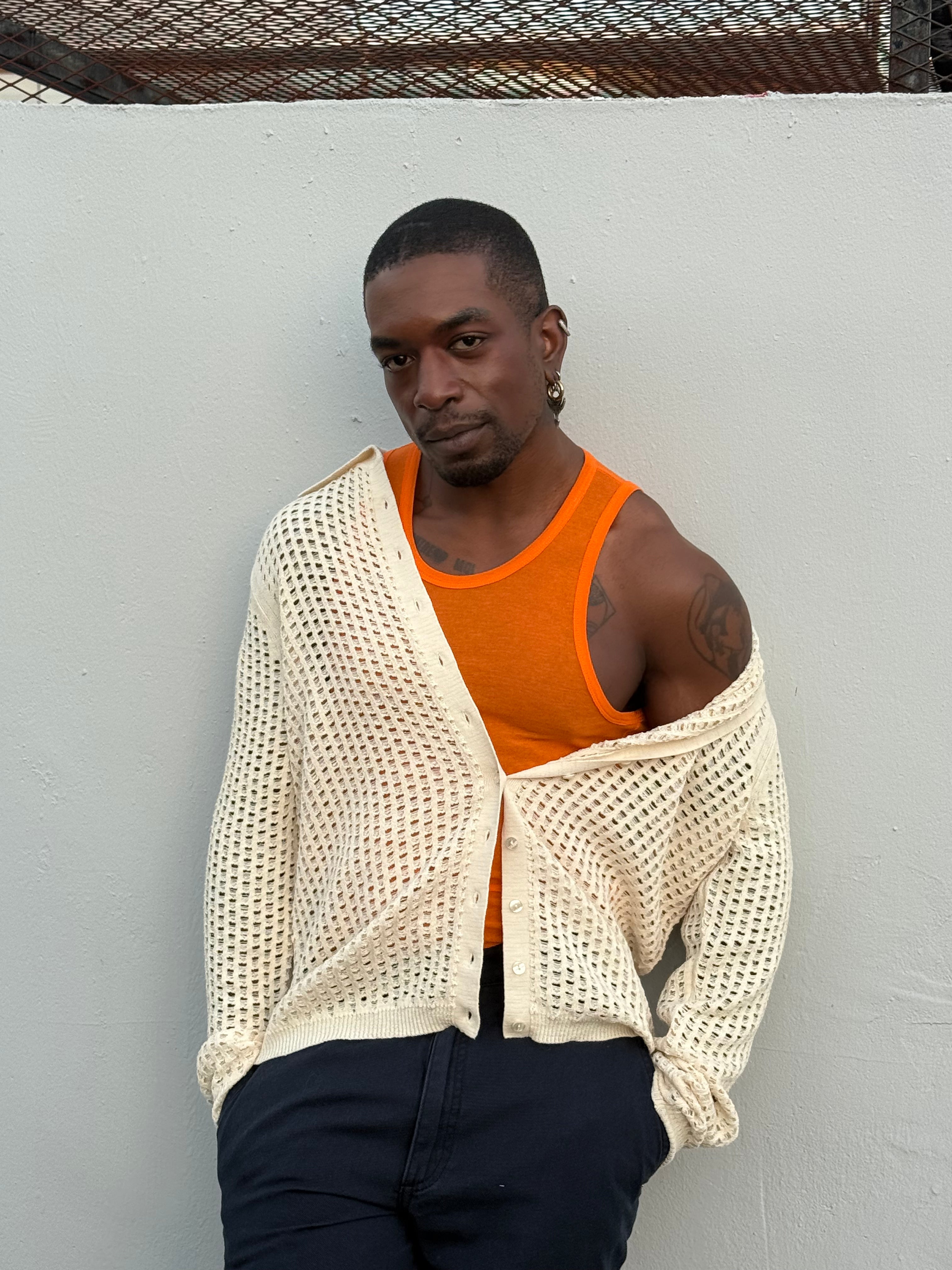 Eckhaus Latta BREEZE BUTTONDOWN Off-White