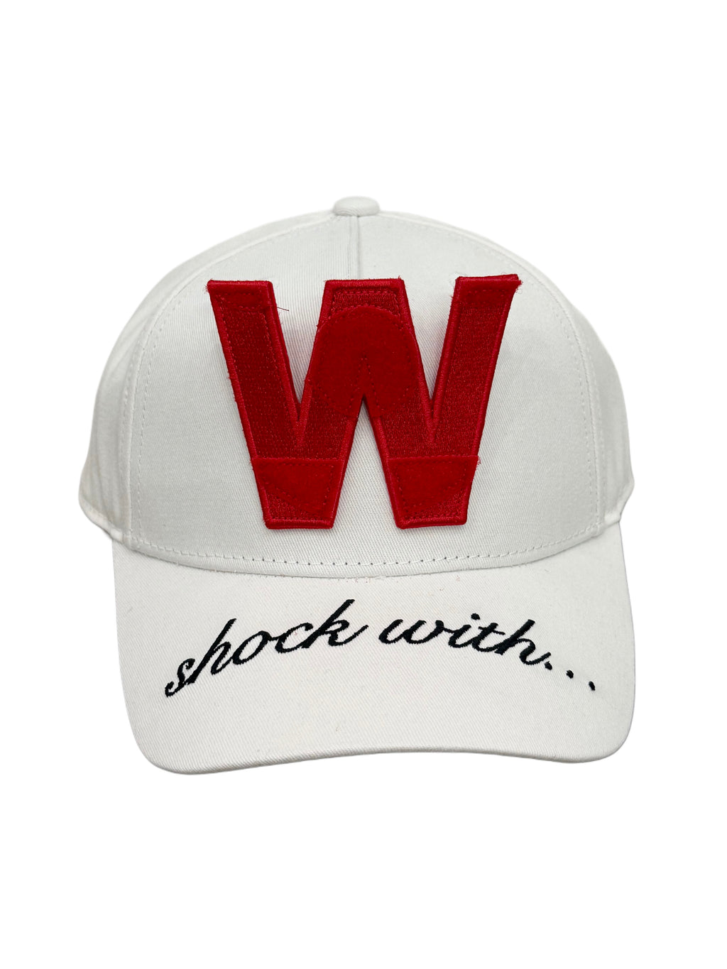 Smiley Cap in White by Walter van Beirendonck
