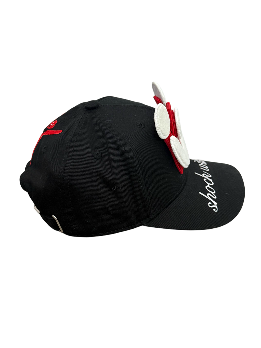 Smiley Cap in Black by Walter van Beirendonck