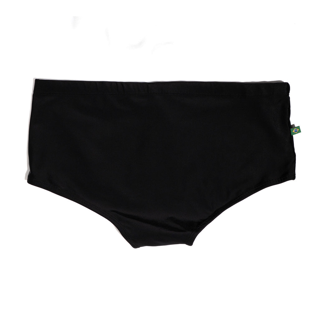 Traditional Square Solids Cut Sunga - Male Bathing Suit