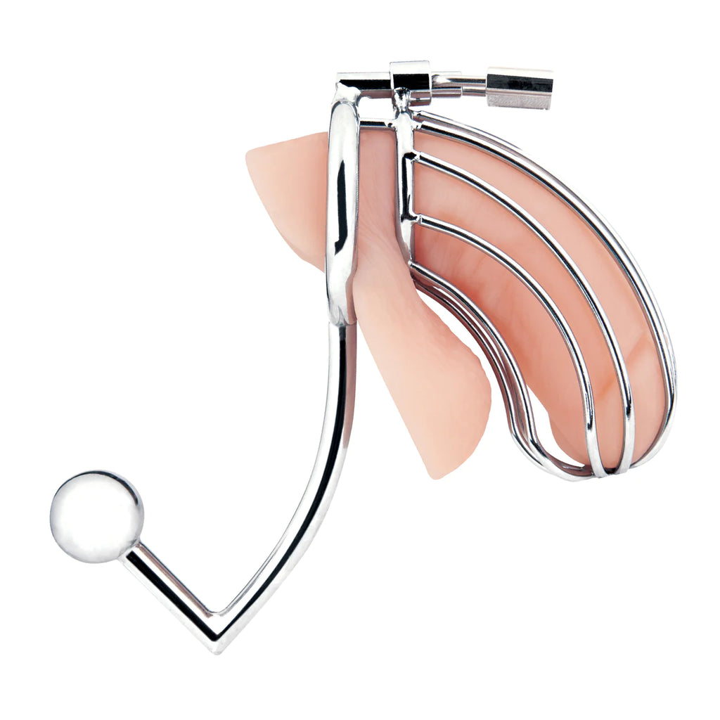 Cock Cage With Anal Stimulator by Blue Line