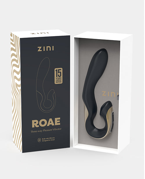 Zini Roae SE Triple Stimulation Rabbit Vibrator - Black