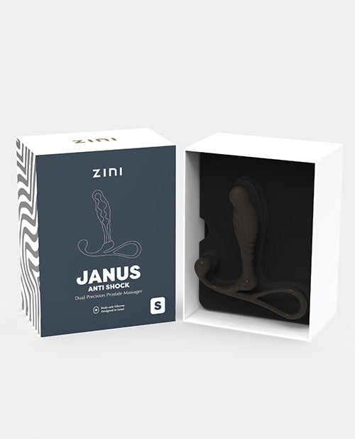 Zini Janus Anti Shock Vibrating Prostate Massager - Small Black