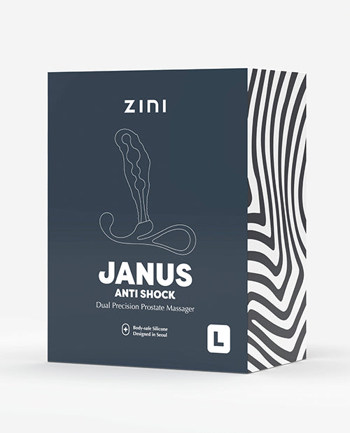 Zini Janus Anti Shock Vibrating Prostate Massager - Large Black