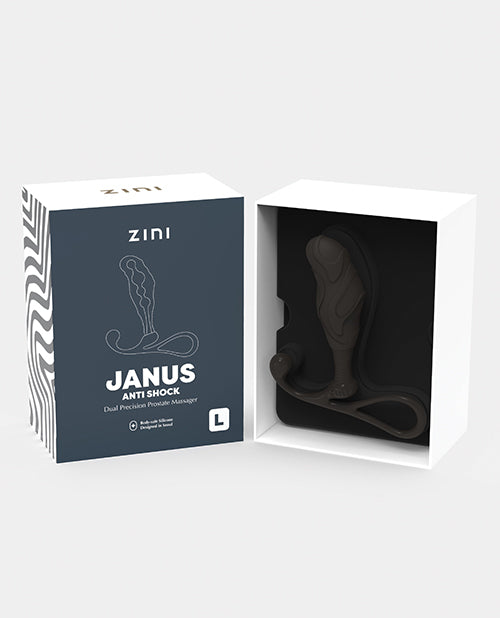 Zini Janus Anti Shock Vibrating Prostate Massager - Large Black