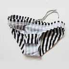 B&W Stripes Swim Brief